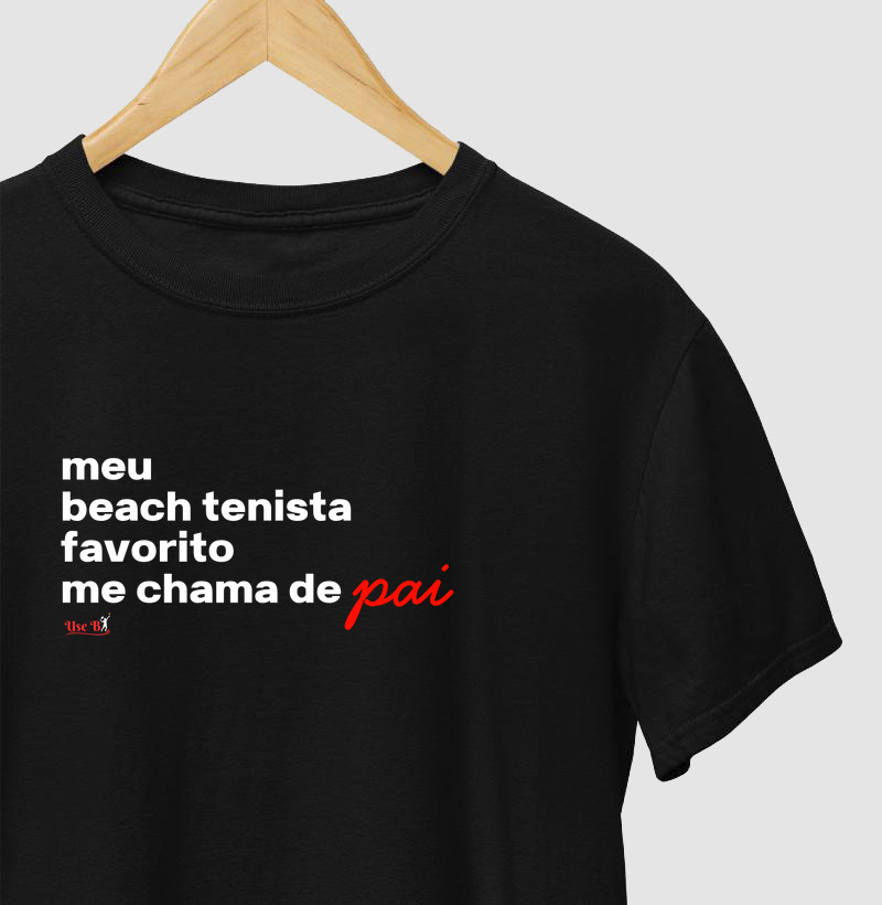 Pai de beach tenista