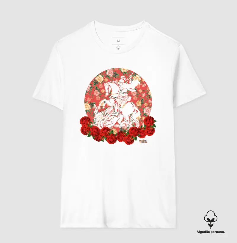 Algodão Peruano Em Rosas