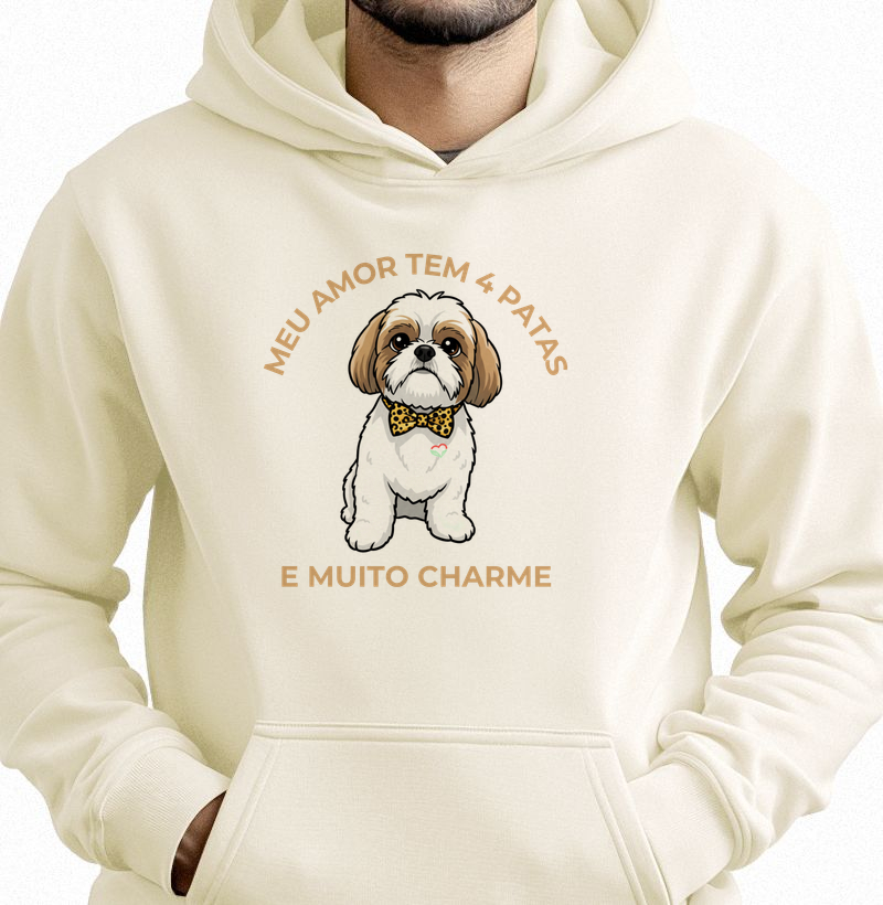 SHIH TZU AMOR - Moletom Capuz 