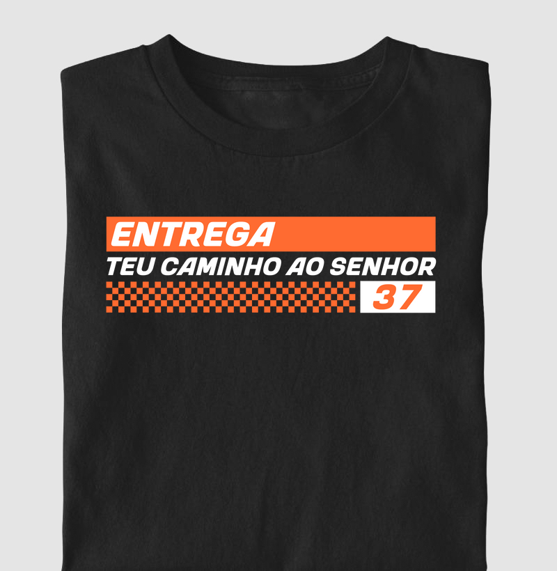 Camiseta Cristã Salmo 37 Entrega teu Caminho ao Senhor | Milagree