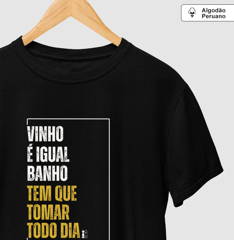 Vinho é igual banho