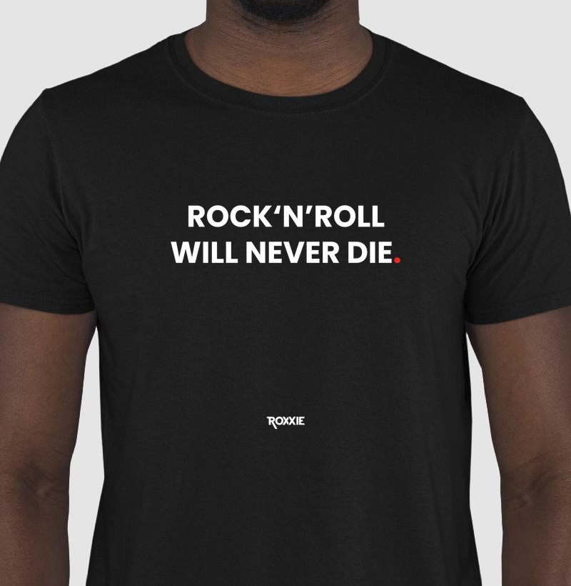 Camiseta Rock´n Roll will never die.