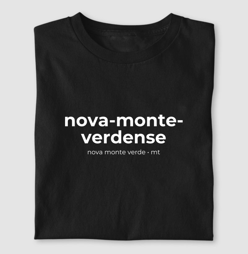 Nova-Monte-Verdense | Gentílico MT - Camiseta