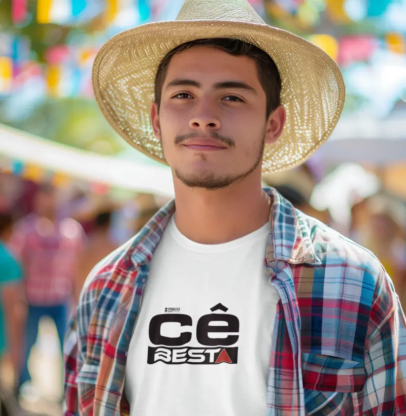 T-Shirt Masculino Branca - Cê Besta