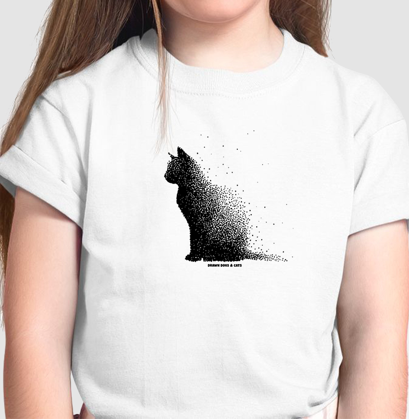 Gato pontilhismo de lado
