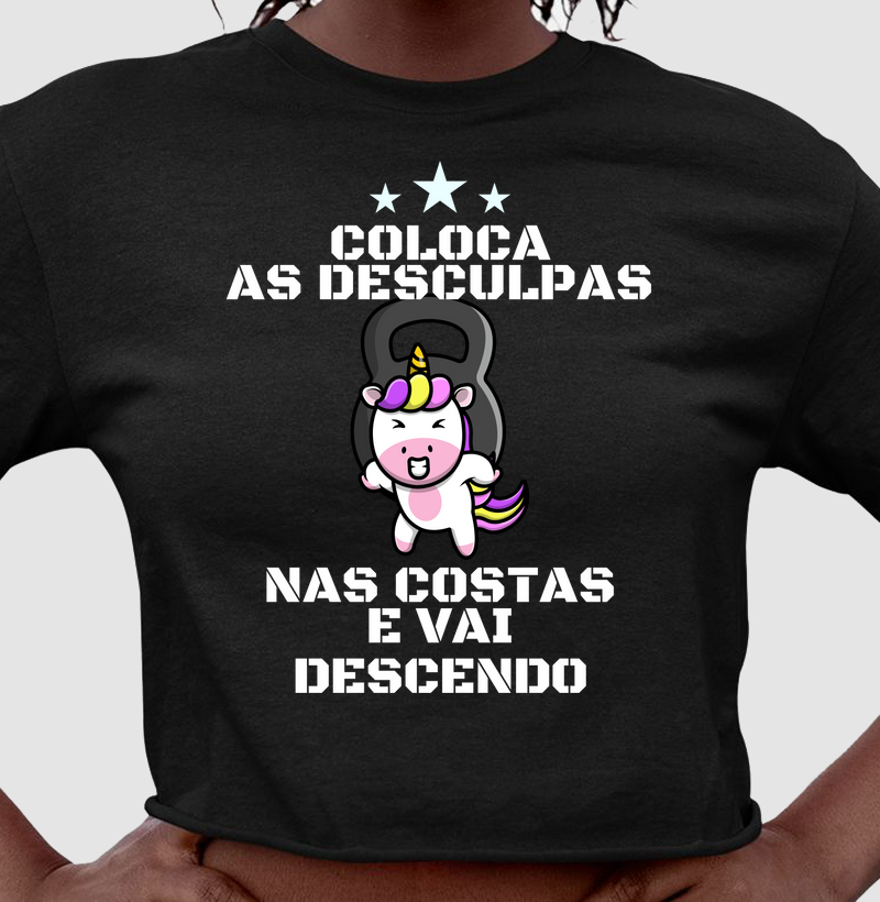 Coloca as desculpas nas costas e vai descendo