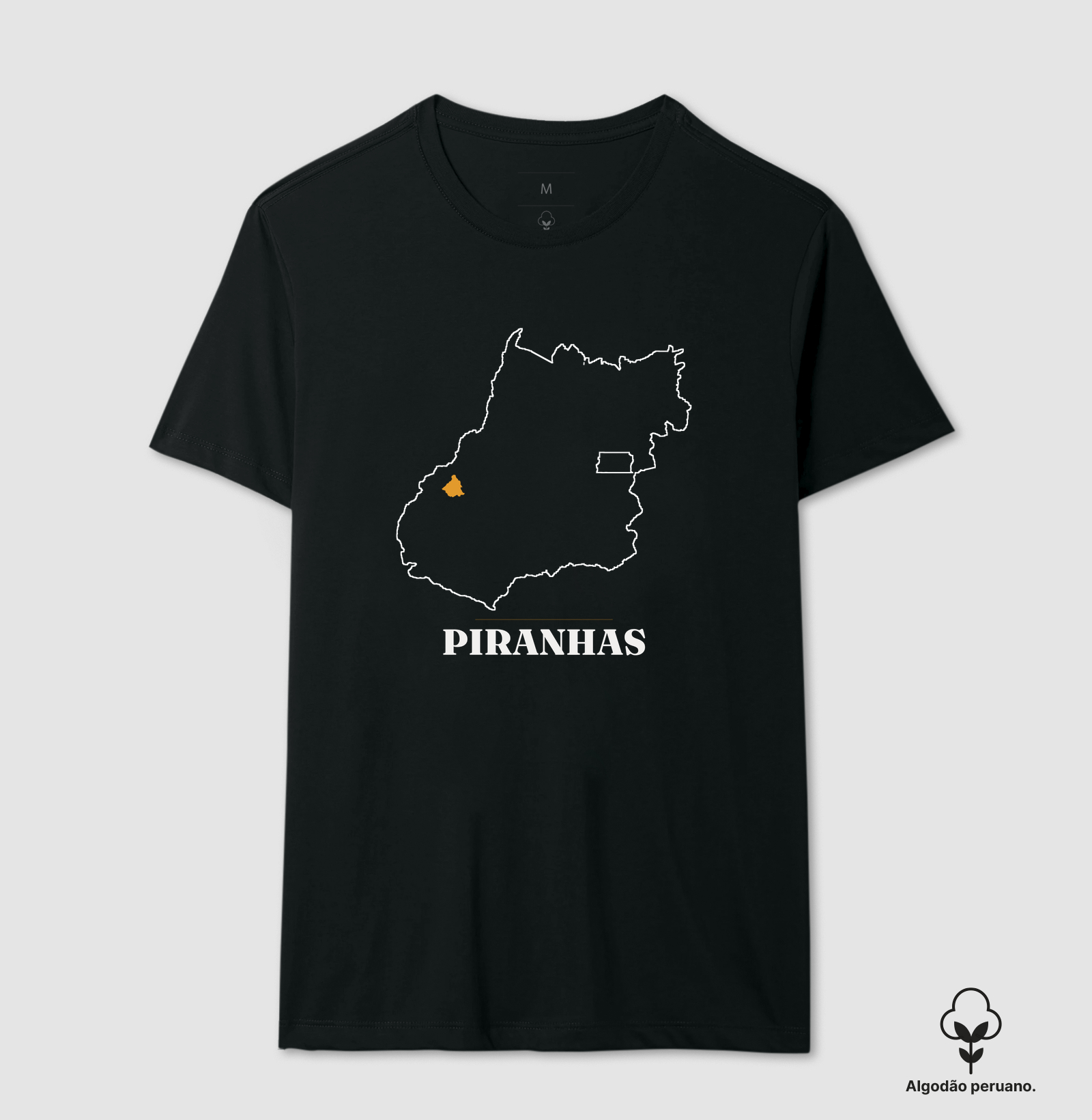 Piranhas | Traço GO - Camiseta Algodão Peruano