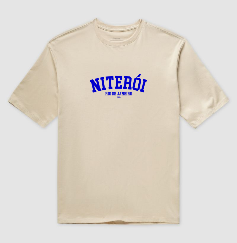 Niterói - Azul e Branco - Camiseta Oversized