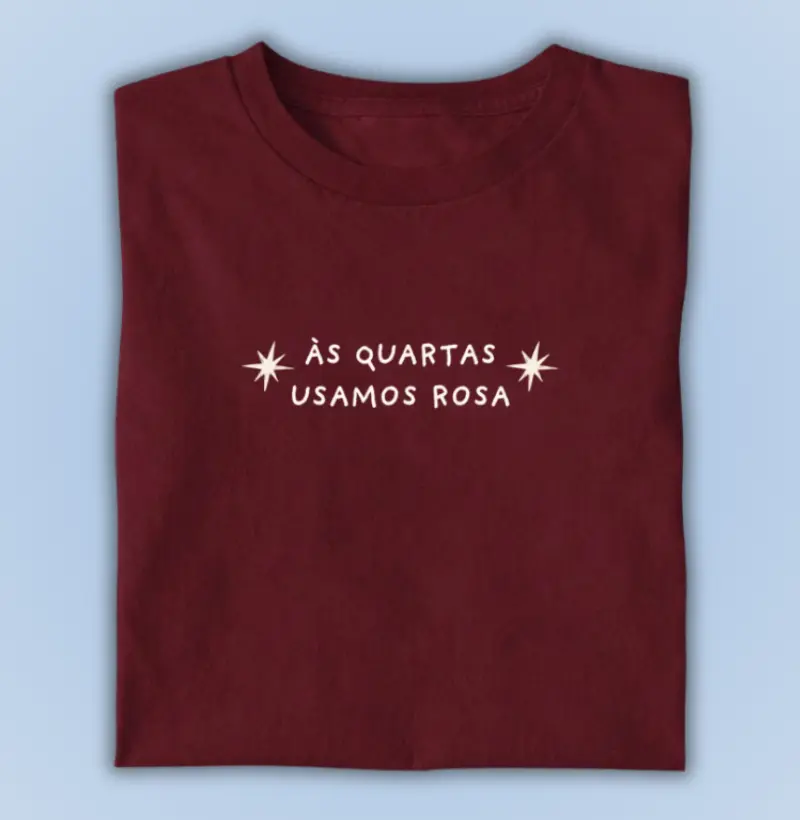 às quartas usamos rosa