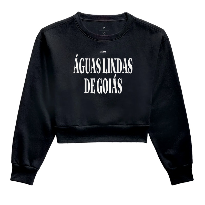 Águas Lindas de Goiás | Tipografia GO - Cropped Moletom