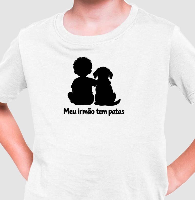 Meu Irmão Tem Patas - Camiseta Infantil