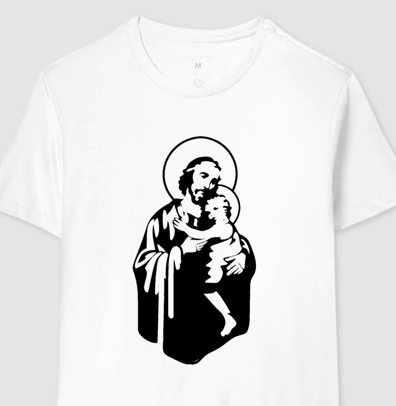 São José e o Menino Jesus - Camiseta
