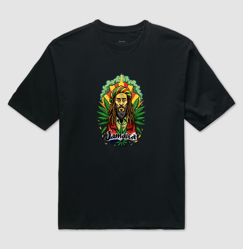 Camiseta Oversized Jamaica Rasta