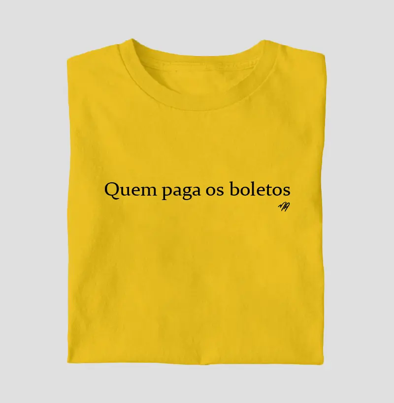 Quem paga os boletos 
