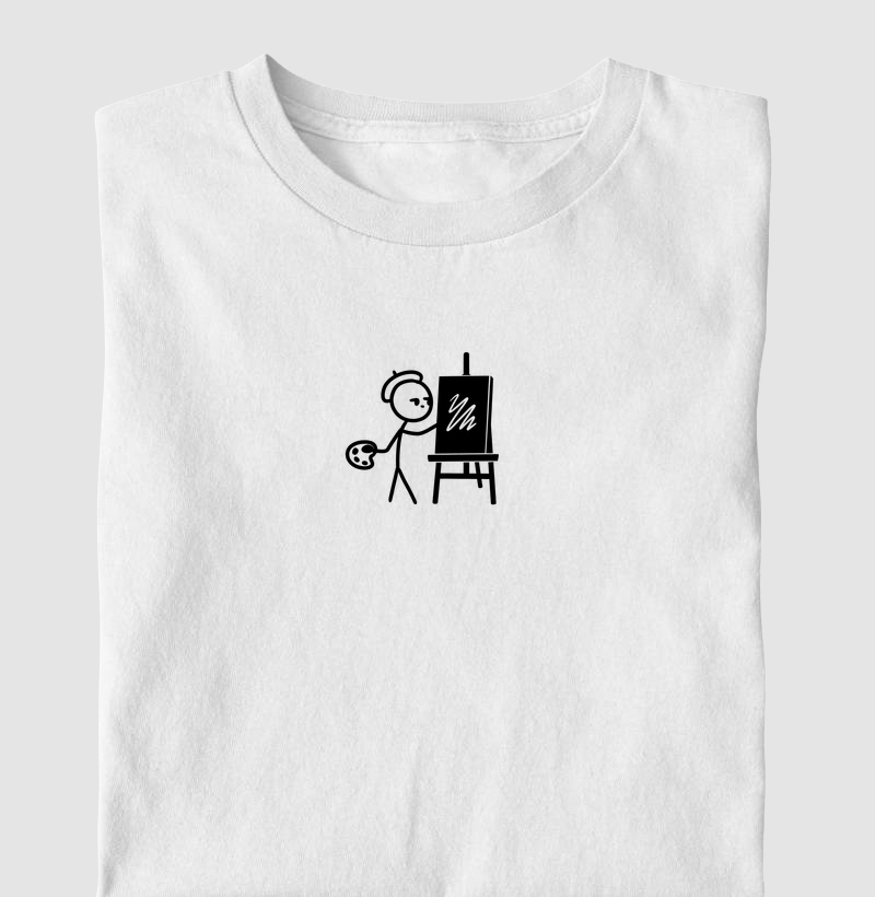 Boneco de palito pintor