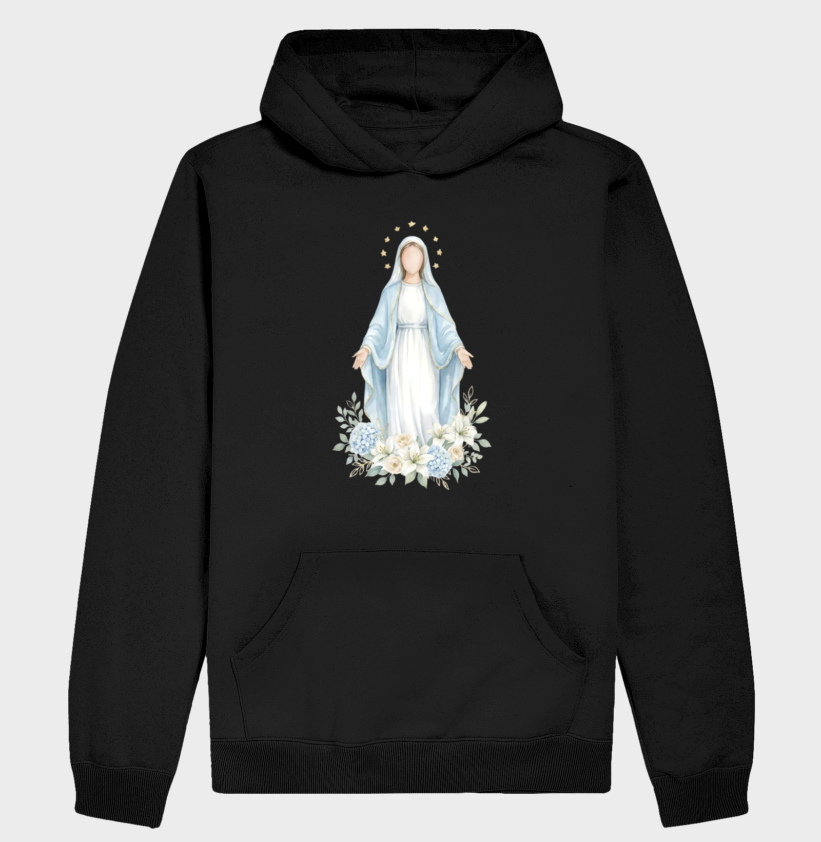 Nossa Senhora das Gracas Aquarela - Hoodie Moletom