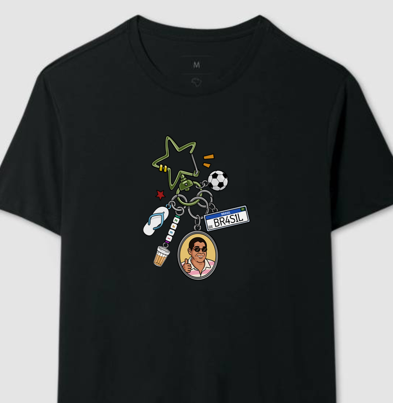 Camiseta Kaki Chaveiro Regular Fit - Camiseta