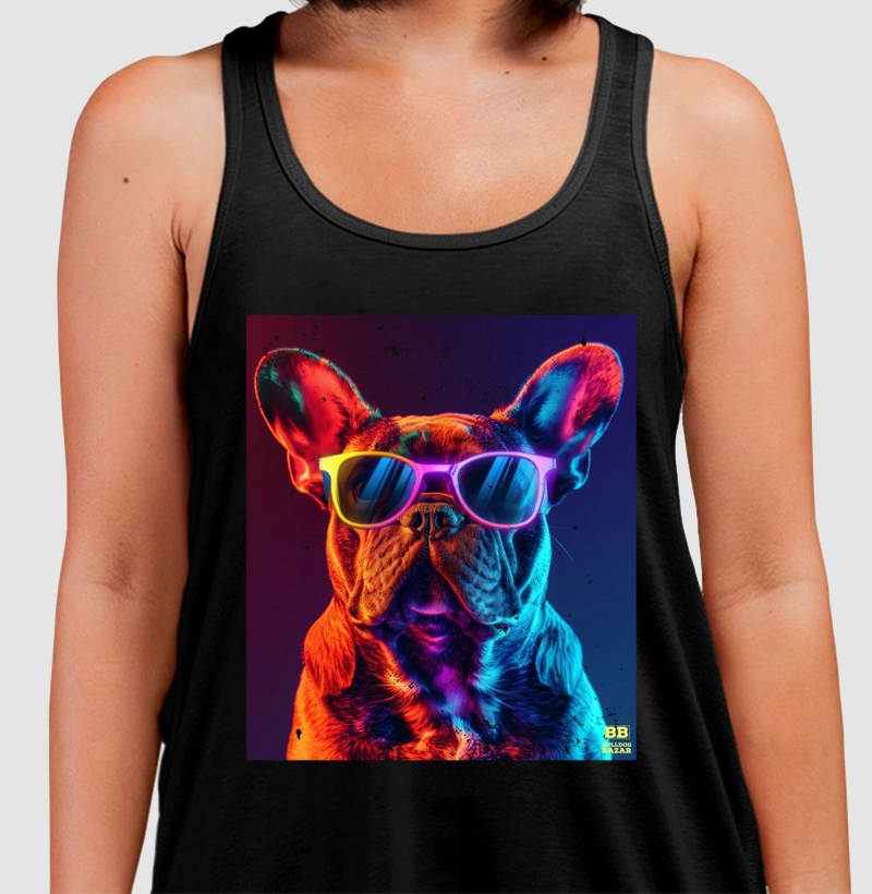 Regata Bulldog Frances "Oculos Neon 2"