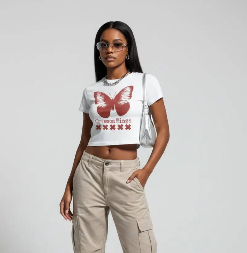 Cami Cropped — Crimson Wings