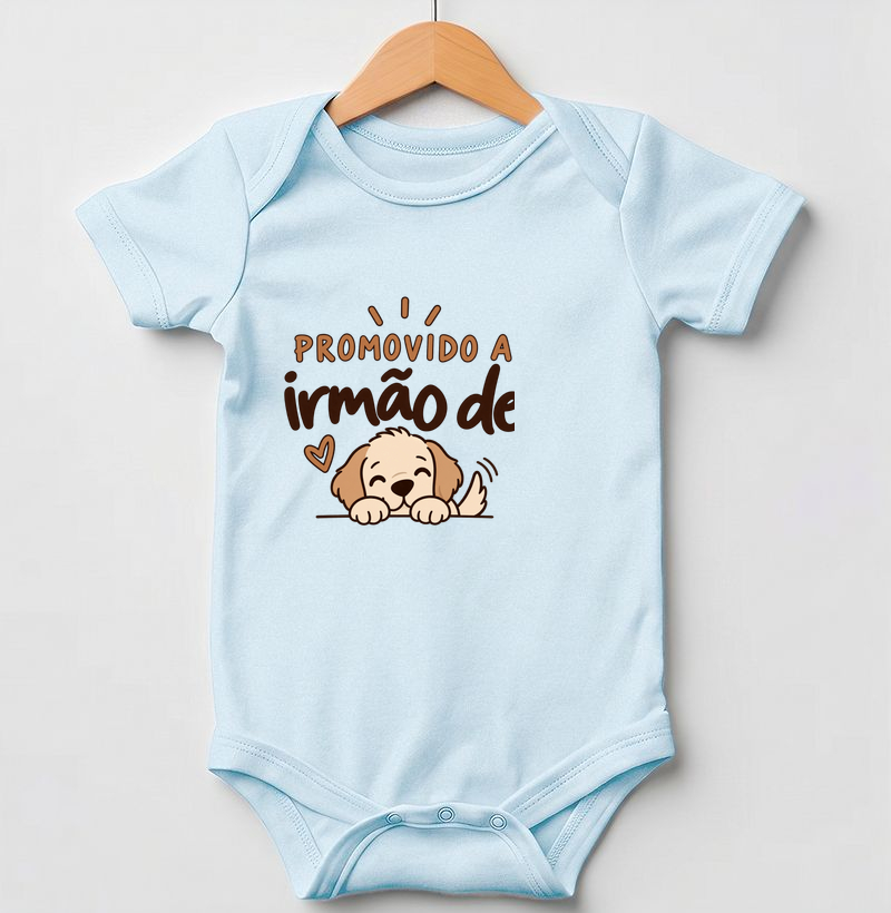 Promovido a Irmão de Cachorro - Body Infantil