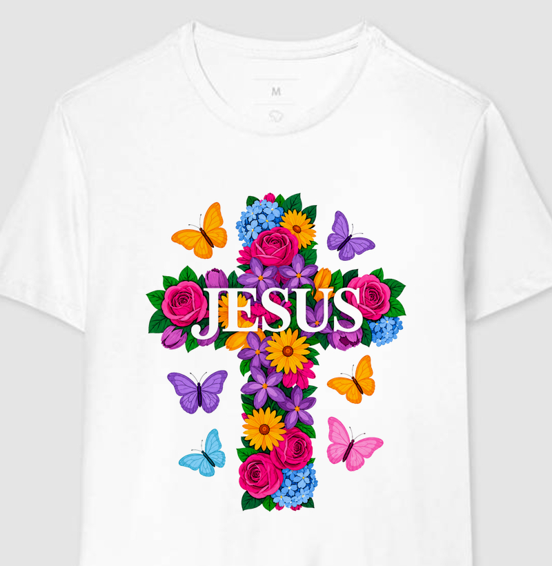 Jesus - Cruz Floral