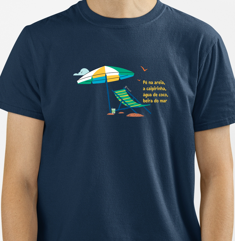 Camiseta Regular - Pé na Areia