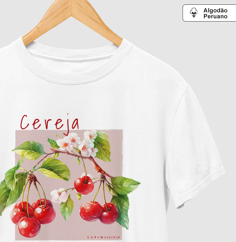 Cereja - Algodão Peruano