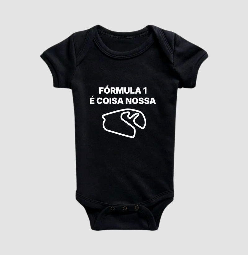 Fórmula 1 é coisa nossa - Body Infantil