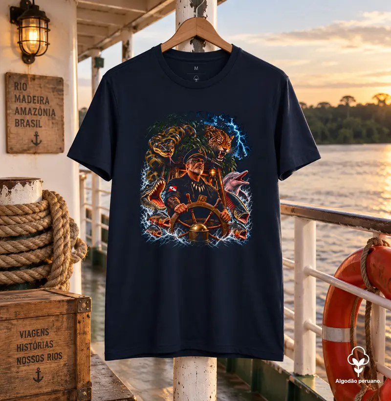 Comandante da Selva - Camiseta Algodão Peruano