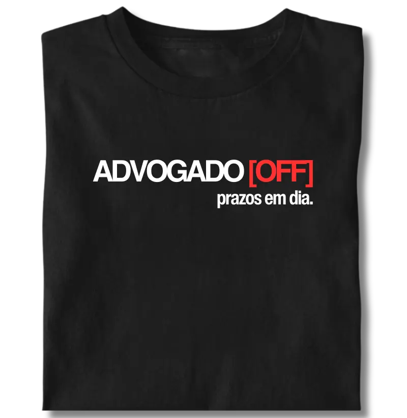 Advogado OFF. Prazos em dia.