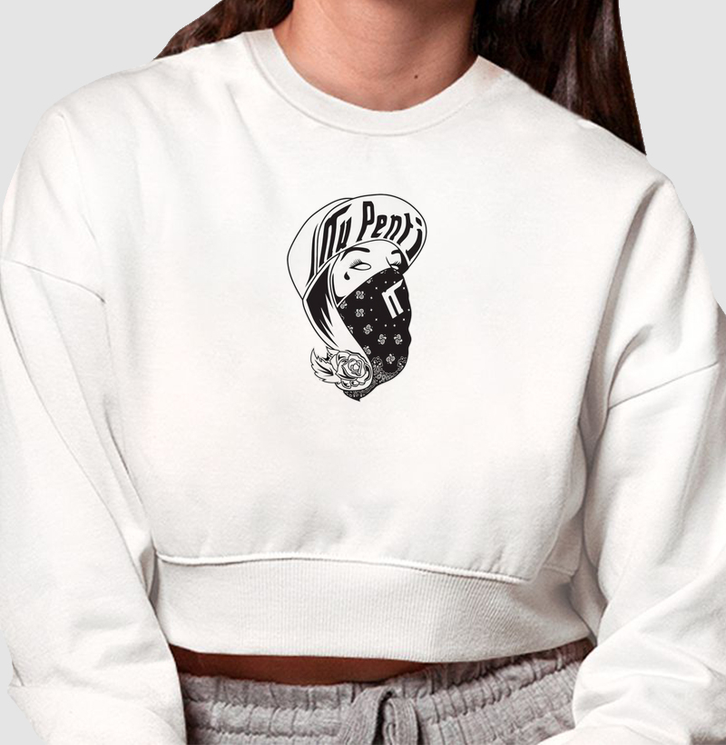 Moletom cropped Bela Gangsta 
