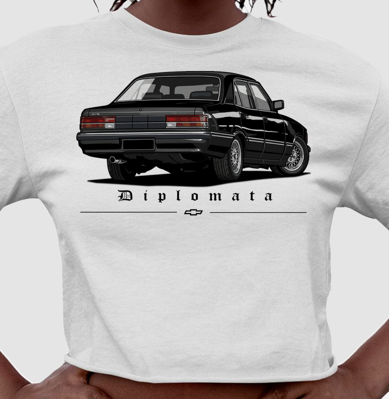 Camiseta cropped feminina Opala Diplomata