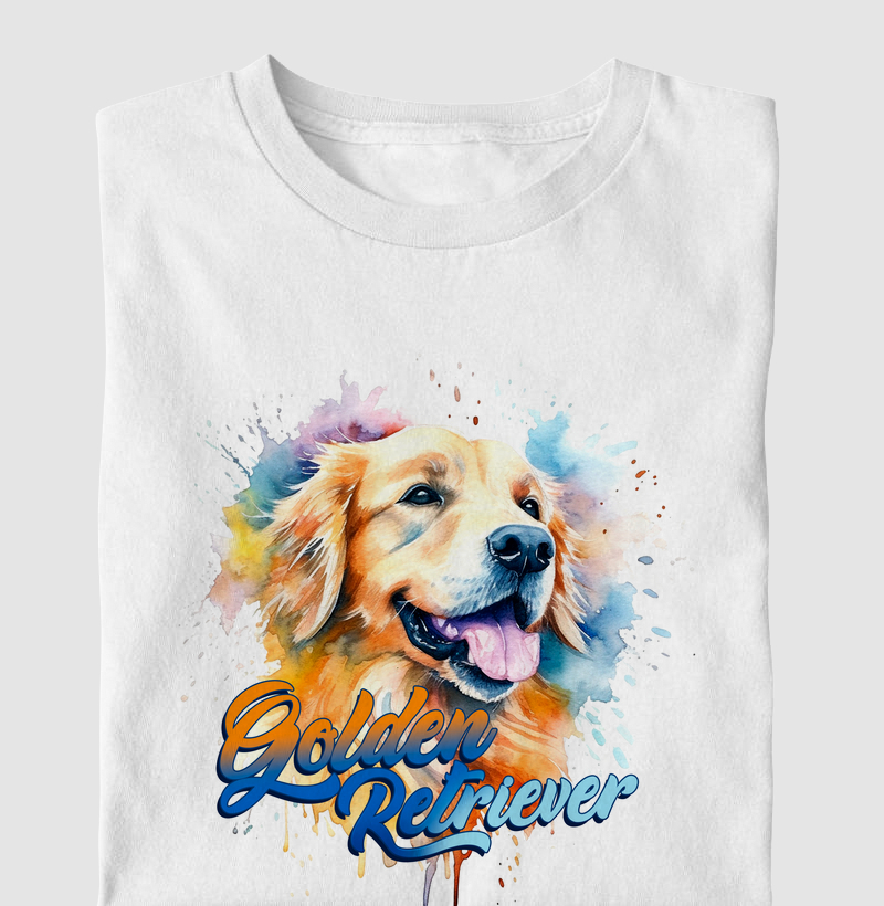 Golden Retriever Aquarela