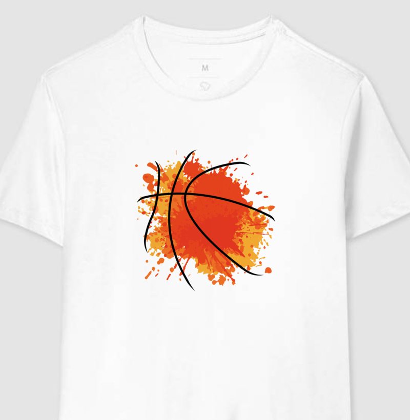 Camiseta Basquete Tinta