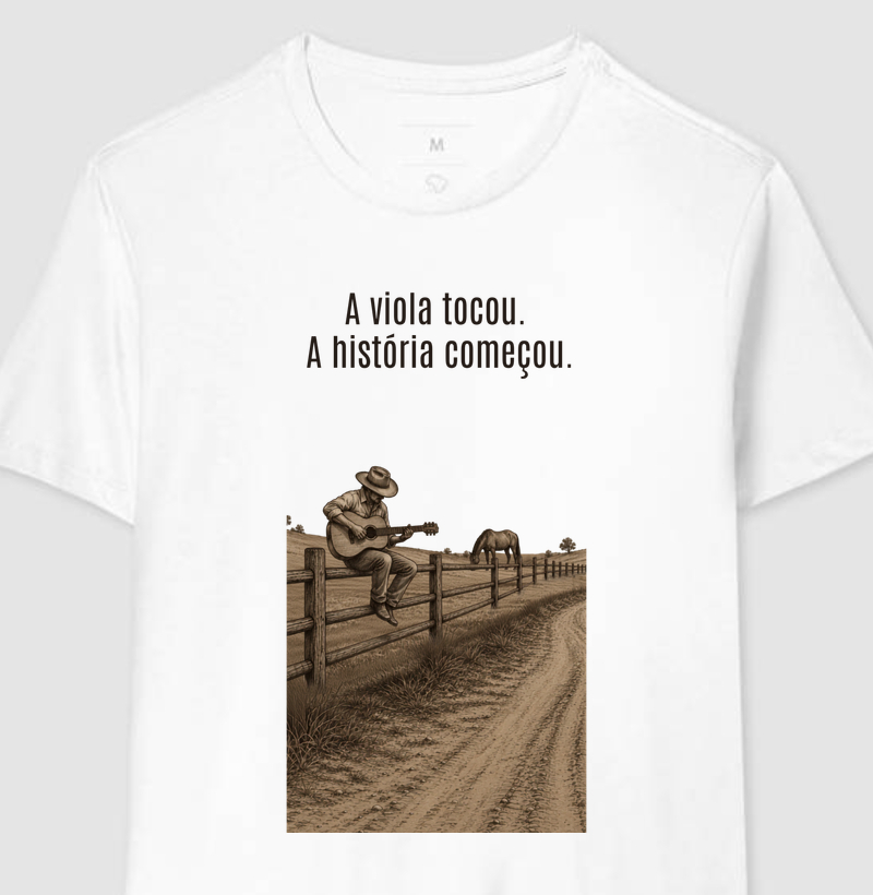 A viola tocou a história começou (C)