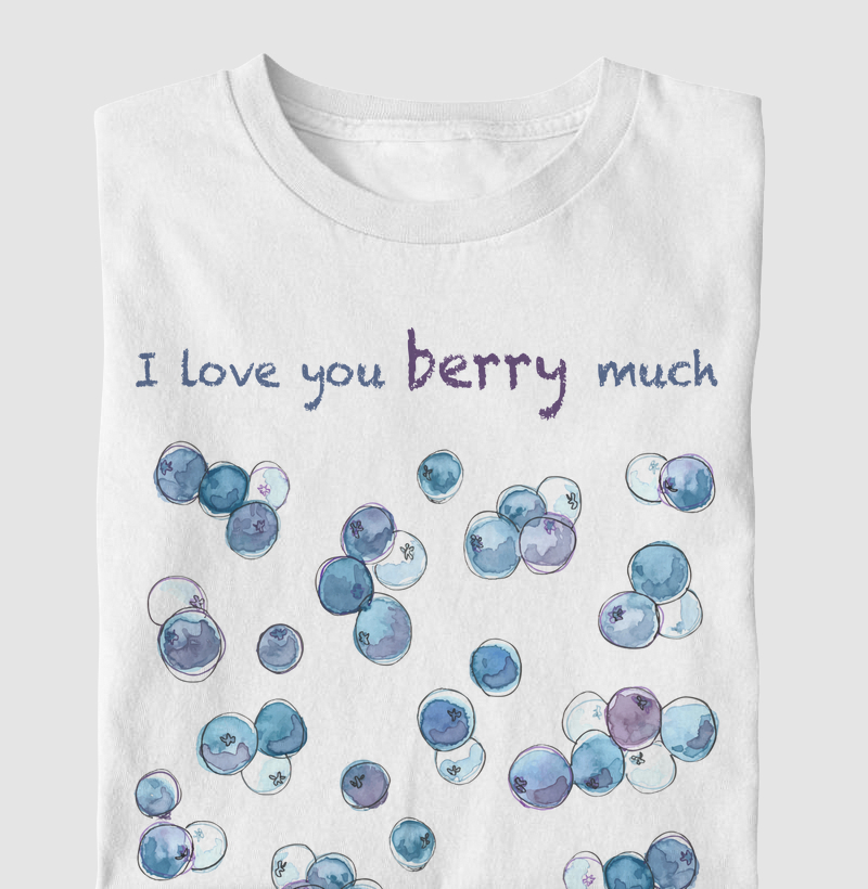 I love you berry much - Blueberry