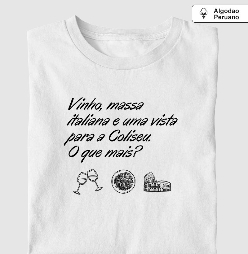 Vinho, massa e Coliseu