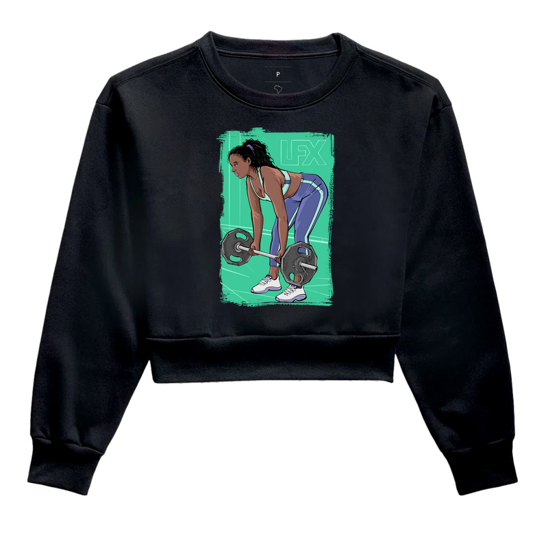 Mulher fazendo Deadlift V02