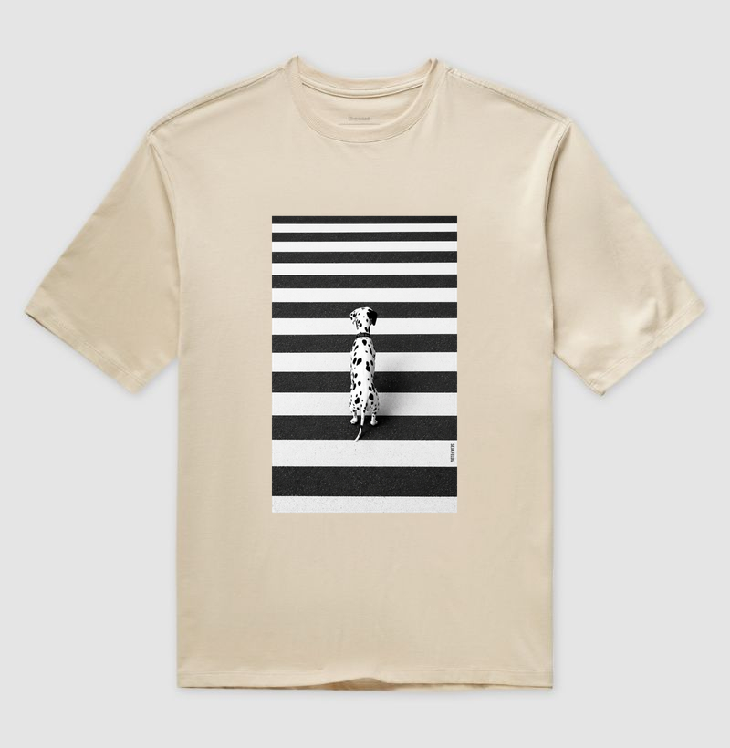 Camuflado 🖤🤍🐾 - Camiseta Oversized