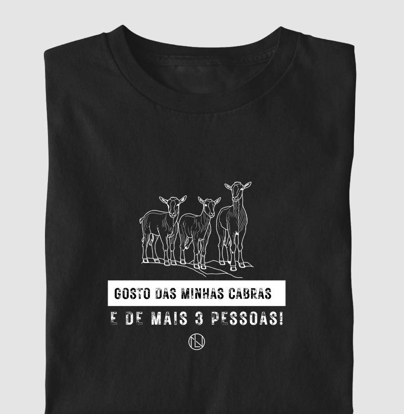 Camiseta Gosto das minhas cabras