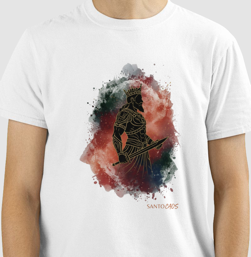 Camiseta Ogum - Vencedor de Demandas (Aquarela)