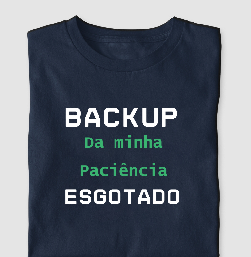 Backup da Paciência esgotado