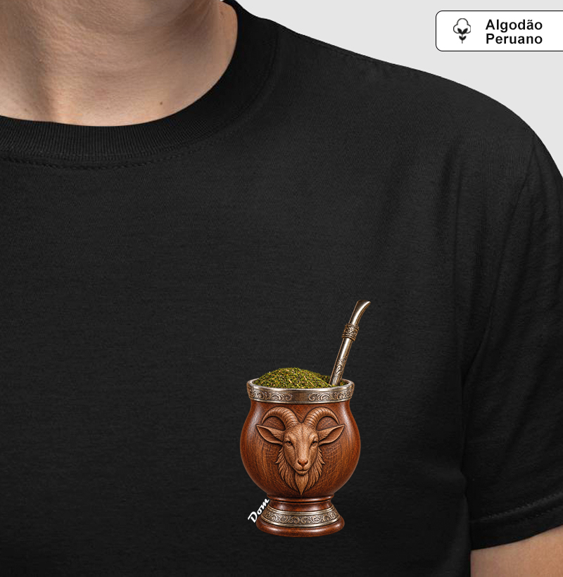 Camiseta Peruano Cuia (masculina e feminina) - Camiseta Algodão Peruano
