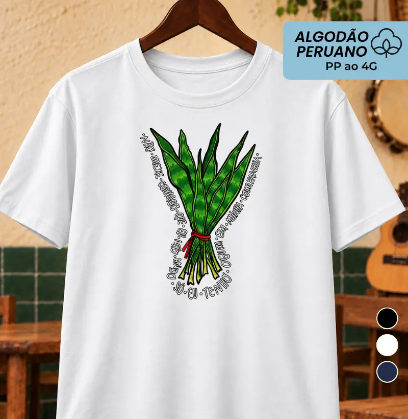 Espada de São Jorge - Camiseta Algodão Peruano