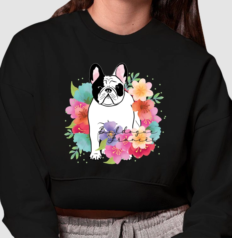 Buldogue Francês Floral