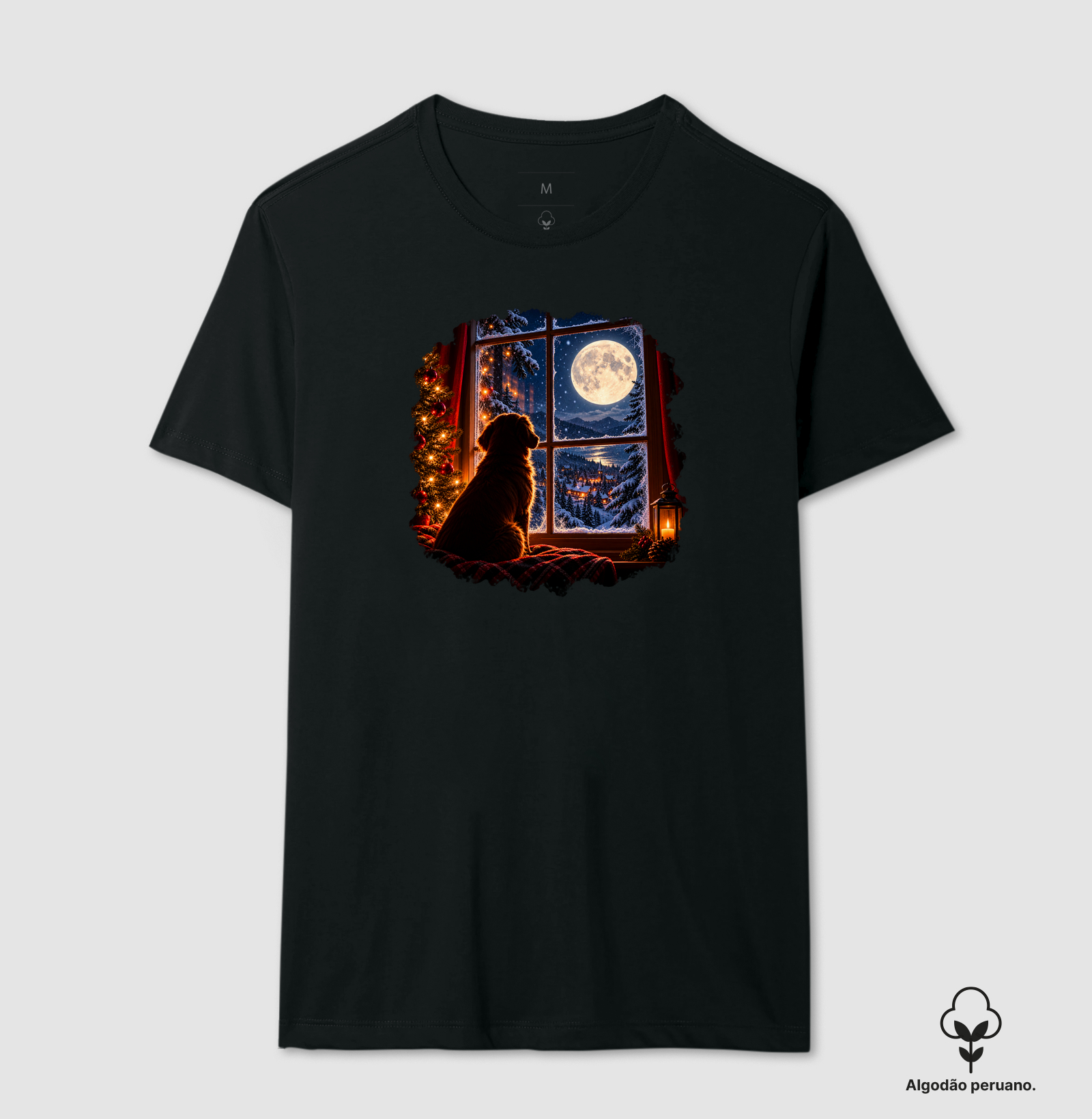 Noite de Natal - Camiseta Algodão Peruano