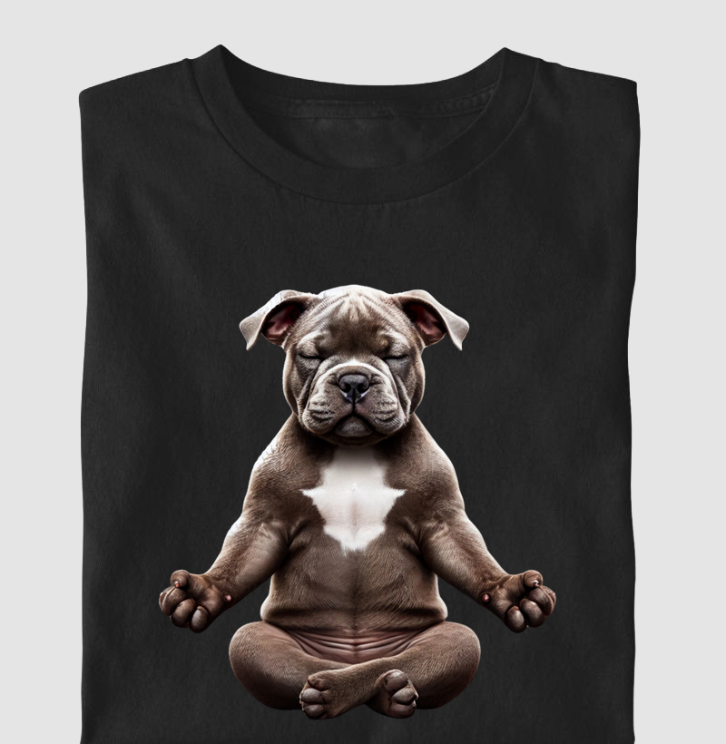 American Bully Meditando