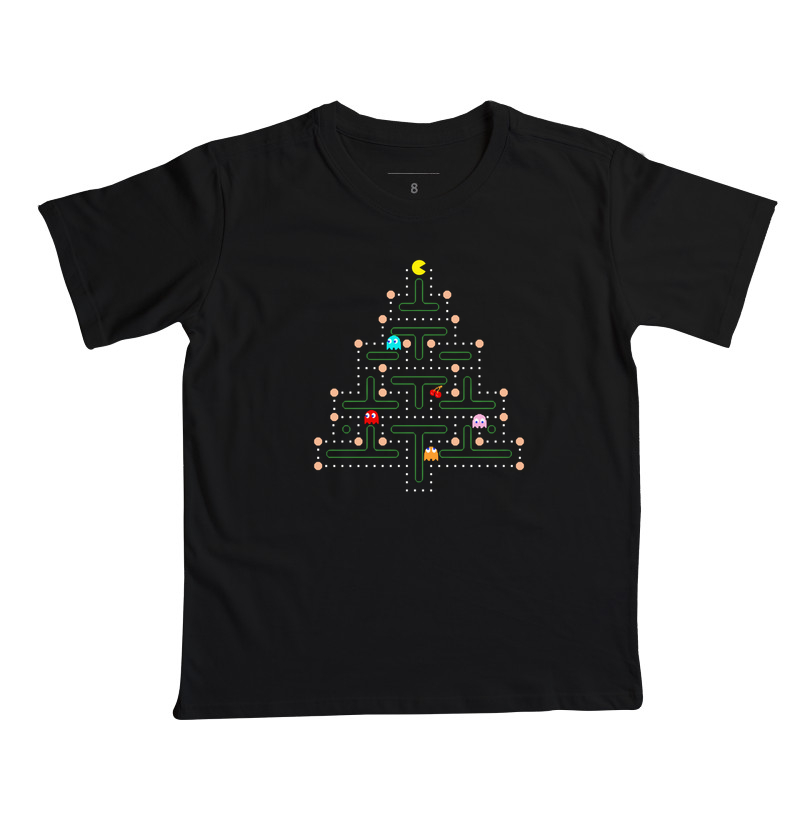 Árvore de Natal Arcade - Camiseta Infantil