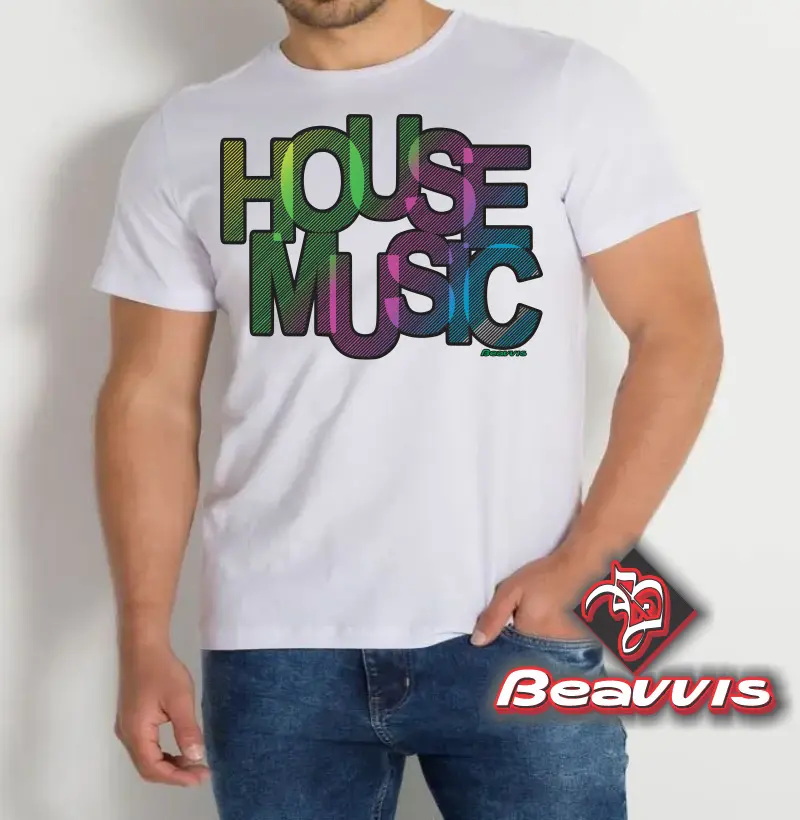 Camisa House Music Font Color BVS c/24