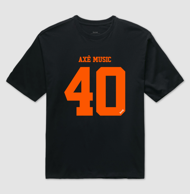 Camiseta Oversized Axé - 40 anos